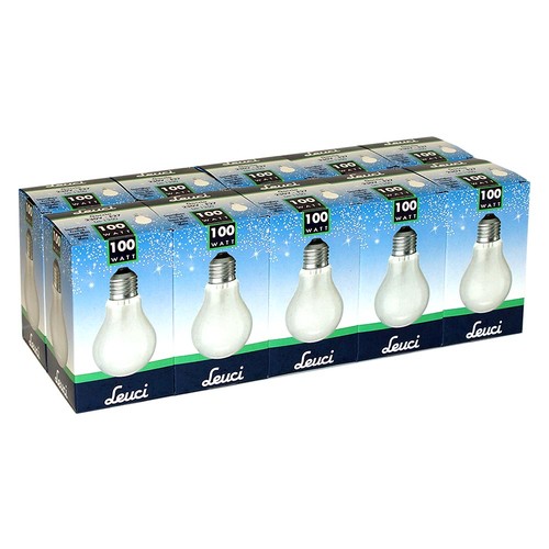 10x leuci glühbirne - 100w, e27